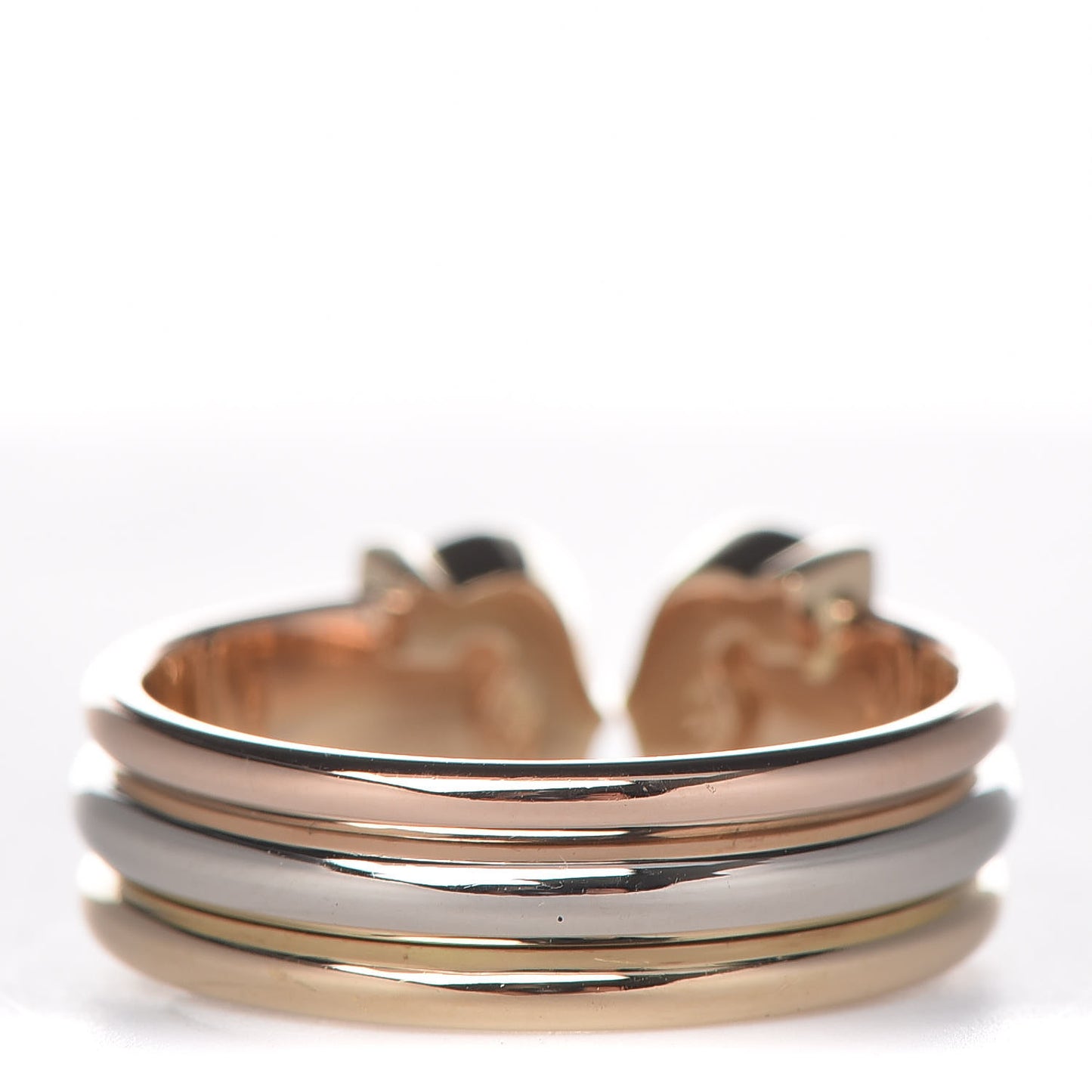 18K Pink Yellow White Gold 8mm C De Ring 52 6