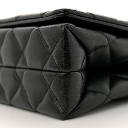 Chanel Shiny Lambskin Quilted Enamel CC Small Flap Black 10 of 10