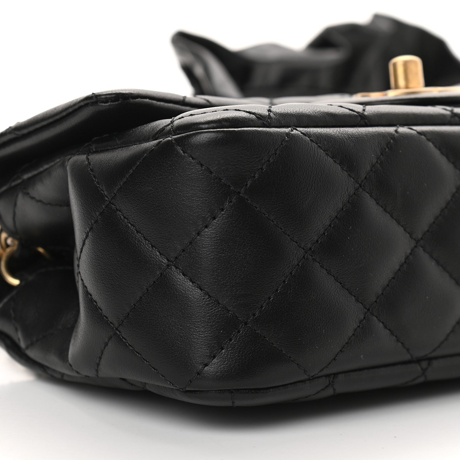 Chanel Lambskin Quilted Mini Romance Rectangular Flap Black 8 of 9