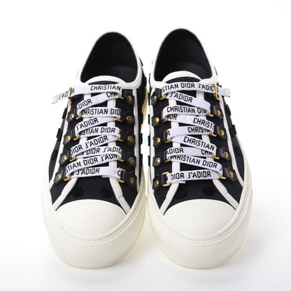 Christian Dior Canvas Dot Walk'N'Dior Low Top Sneakers 36 Black 6 of 11