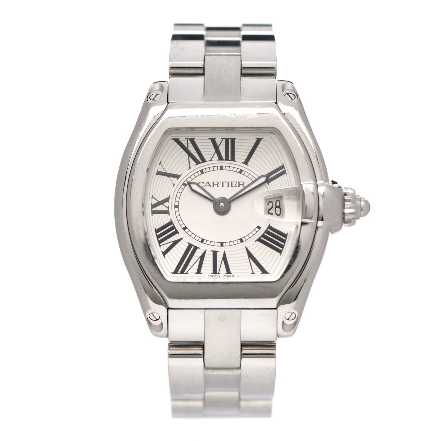 Cartier Stainless Steel 31mm Roadster Quartz Watch 1 of 5