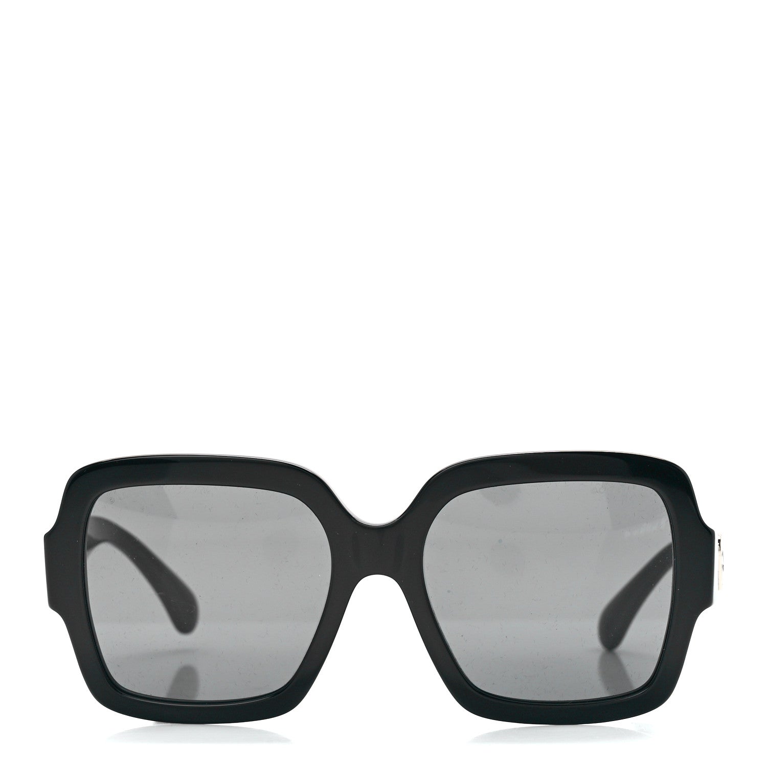 Chanel Acetate Square Heart Sunglasses 5479 Black 2 of 8