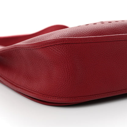 Hermes Taurillon Clemence Evelyne III GM Rouge Grenat 9 of 10
