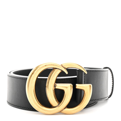 Gucci Calfskin Double G 40mm Belt 85 34 Black 1 of 6