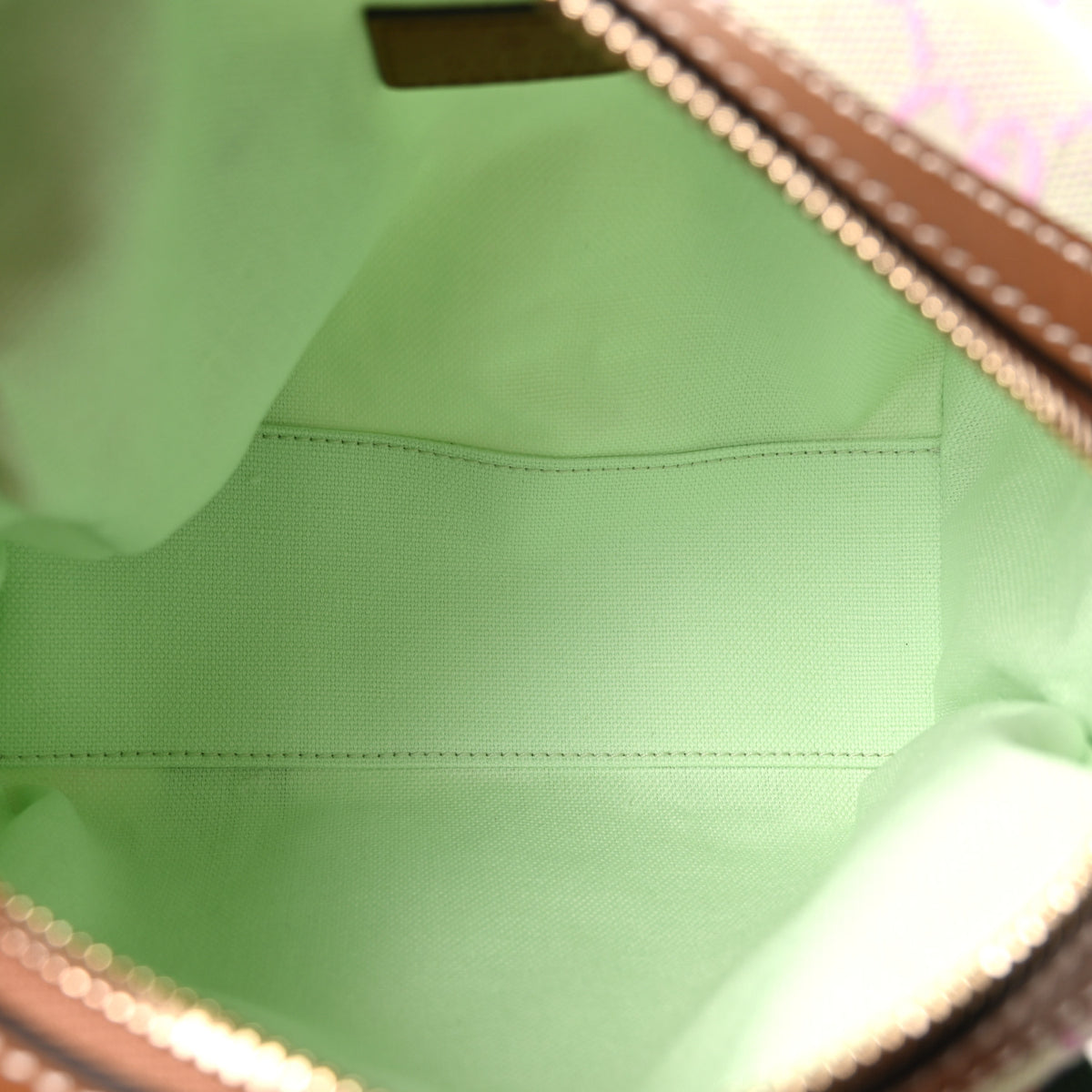 GG Supreme Web Mini GG Top Handle Bag Green Pink