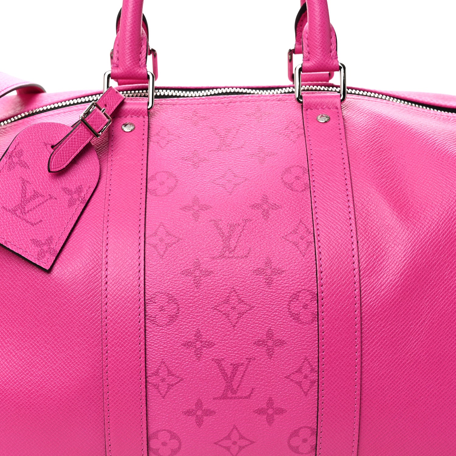 Louis Vuitton Taigarama Keepall Bandouliere 50 Fuchsia 6 of 8
