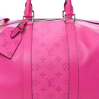 Louis Vuitton Taigarama Keepall Bandouliere 50 Fuchsia 6 of 8