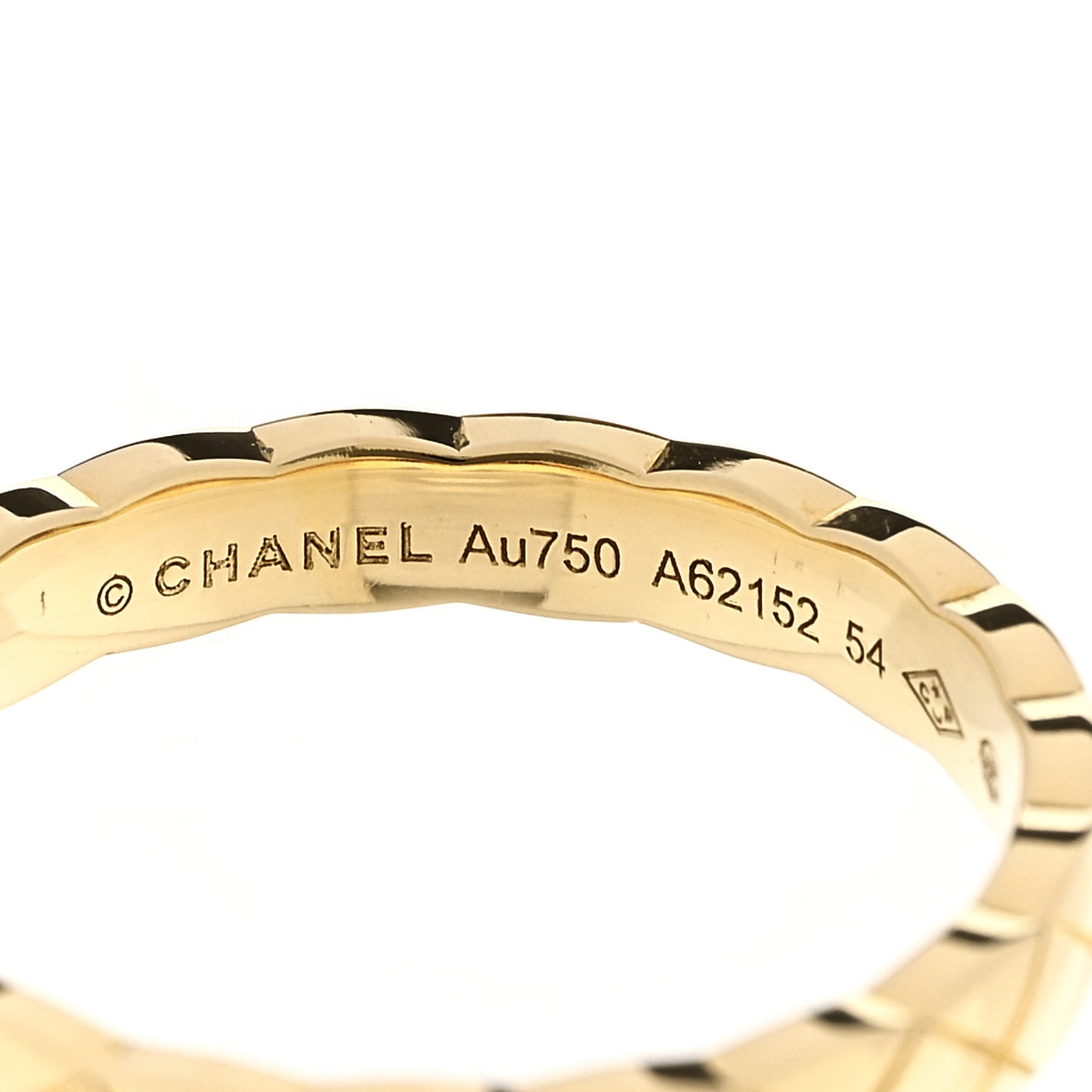 18K Yellow Gold Mini Coco Crush Ring 54 6.75