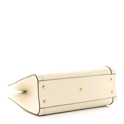 Gucci Wonka Grain Calfskin Small Diana Tote Bag Mystic White Cuir 4 of 13
