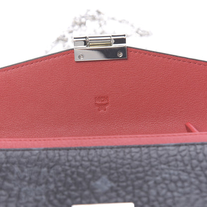 MCM Visetos Large Patricia Wallet On Chain Black Red 6 of 9
