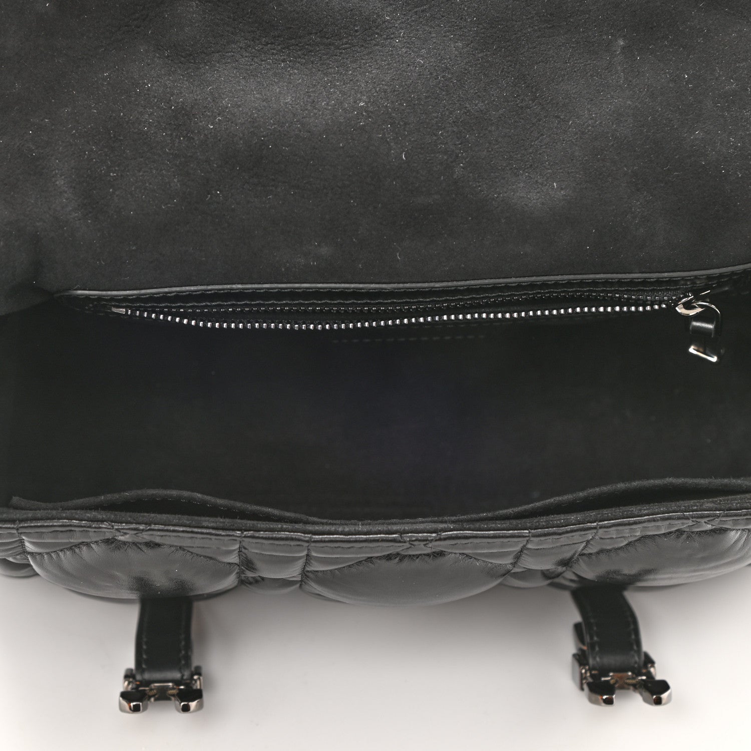 Christian Dior Calfskin Macrocannage Small Diorcamp Messenger Black 5 of 8