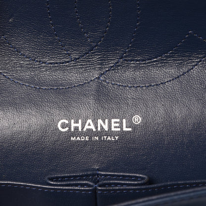 Chanel Patent Quilted Jumbo Double Flap Blue 7 of 17