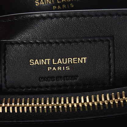 Saint Laurent Velvet Y Quilted Monogram Small Loulou Chain Satchel Black 6 of 8