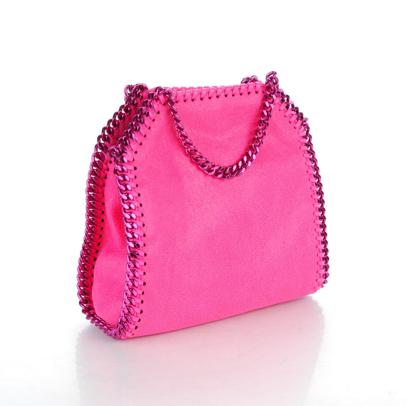 Shaggy Deer Tiny Falabella Tote Hot Pink