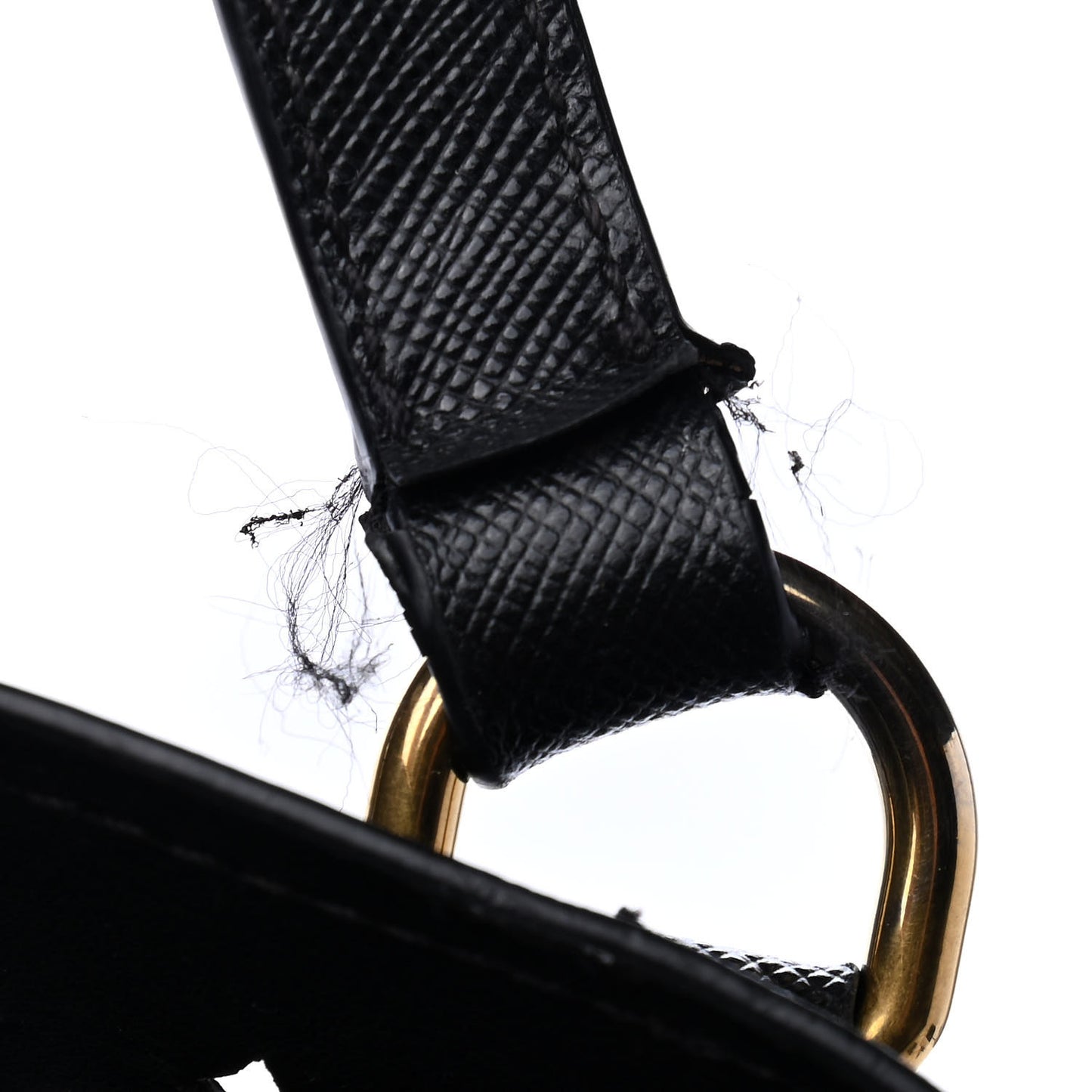 Saffiano Perforated Tote Black