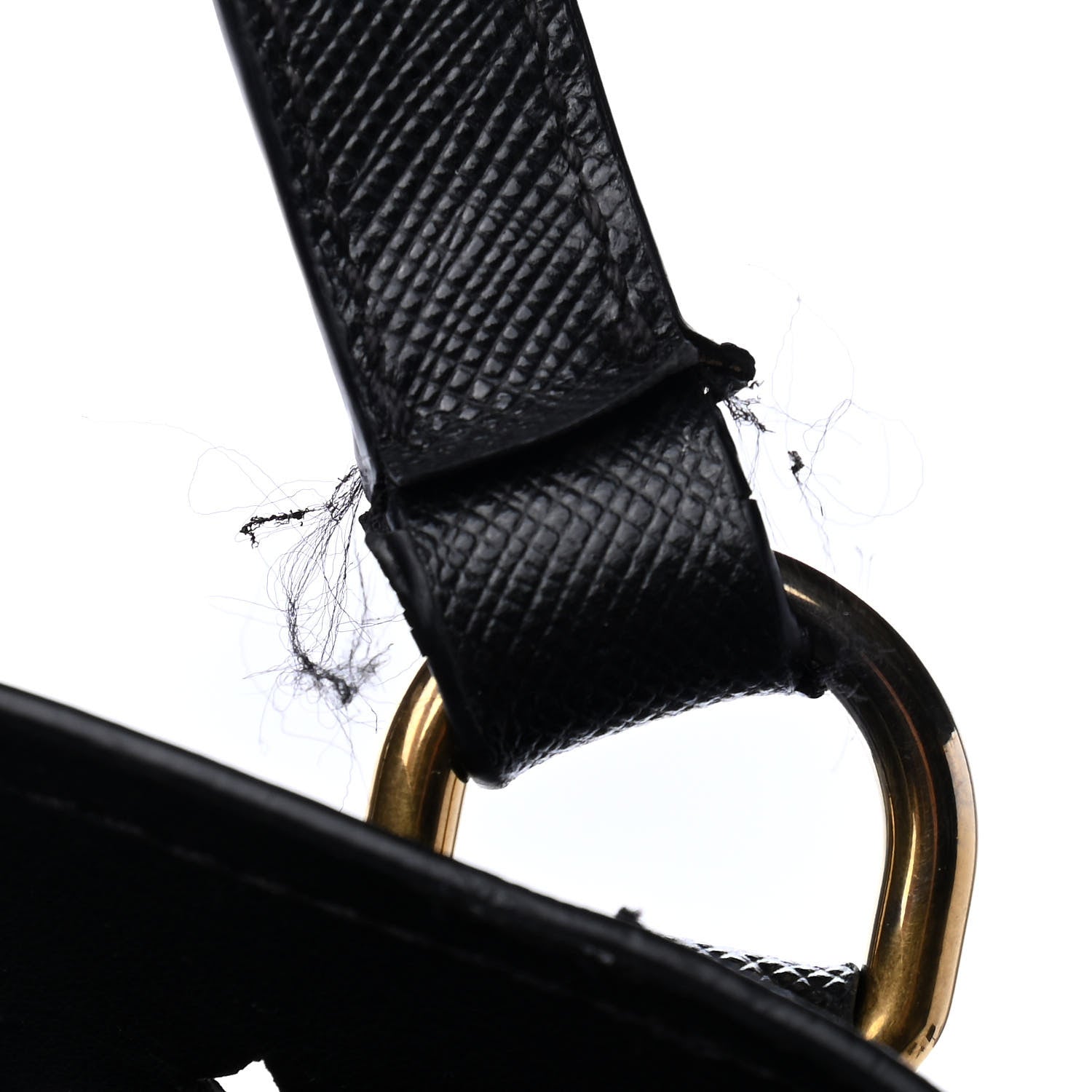 Prada Saffiano Perforated Tote Black 7 of 7