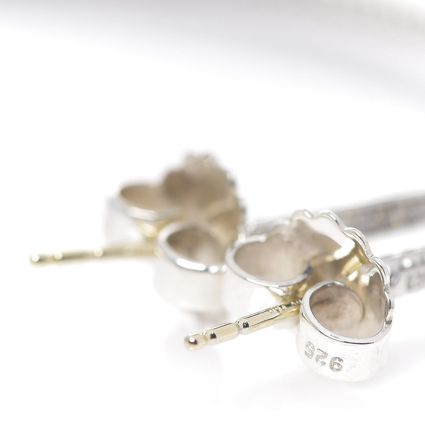 Sterling Silver Diamond Large Inside Out Cable Hoop Earrings