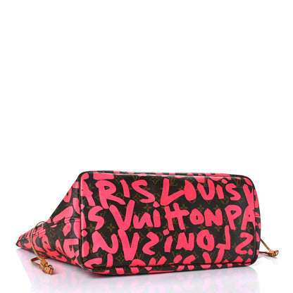 Louis Vuitton Monogram Graffiti Neverfull GM Fuchsia 3 of 17