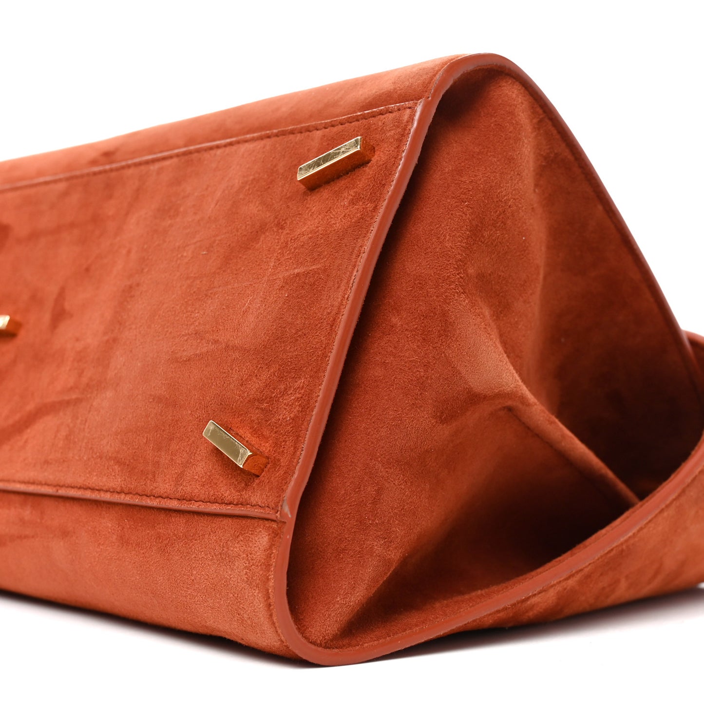 Suede Large Hug Soft Shoulder Bag Brick