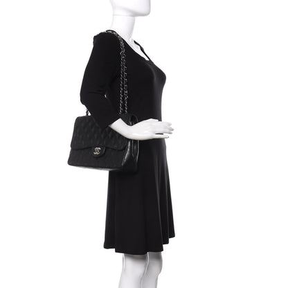 Chanel Caviar Quilted Jumbo Single Flap Black 2 of 11