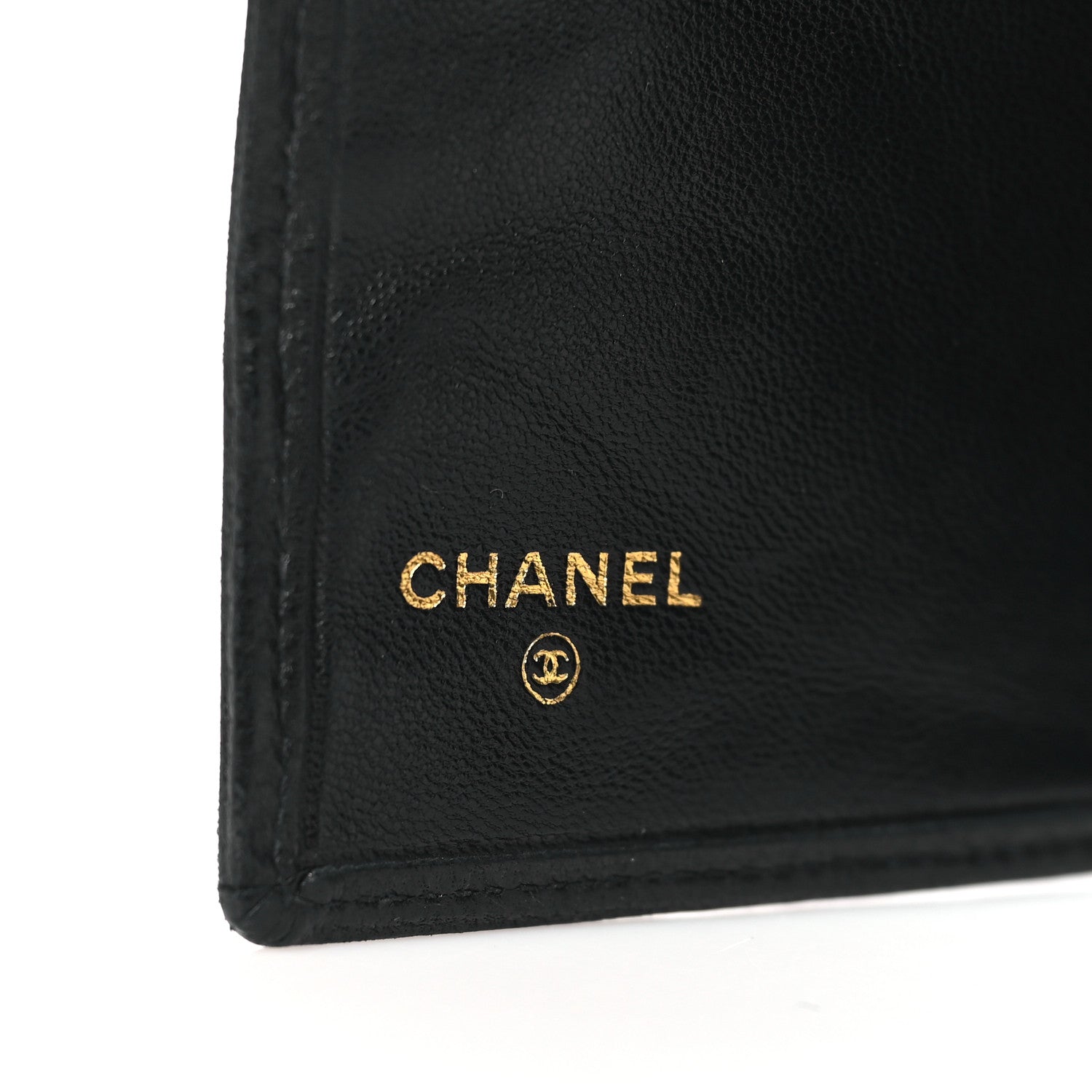 Chanel Lambskin Diamond Stitched French Wallet Black 6 of 8
