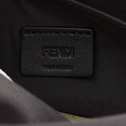 Fendi Vitello Soft F is Fendi Bi-Color FF 1974 Embossed Envelope Wallet On Chain with Pouches Maya Black 7 of 10