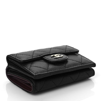 Chanel Caviar Quilted Double Flap Wallet Black 4 of 8