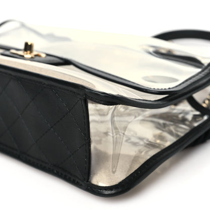 Chanel Lambskin PVC Sand By The Sea Flap With Pearl Strap Black 10 of 10