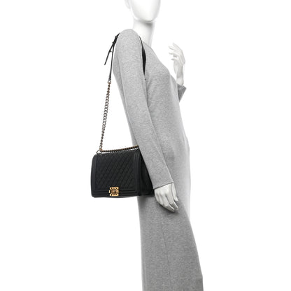Chanel Caviar Quilted New Medium Boy Flap Black 2 of 13