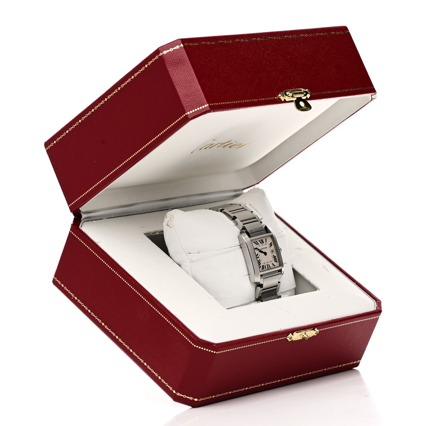 Stainless Steel 25mm Tank Francaise Quartz Watch