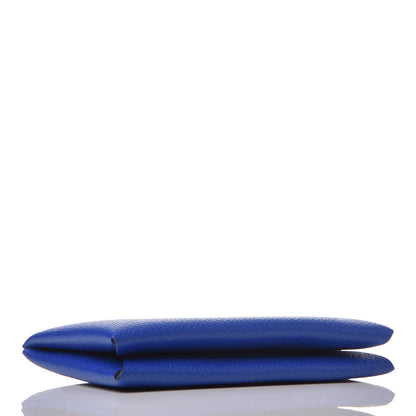Hermes Epsom Calvi Card Case Bleu Royal 4 of 9