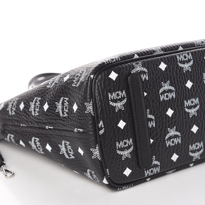 MCM Visetos Medium Reversible Shopper Tote Black 12 of 16