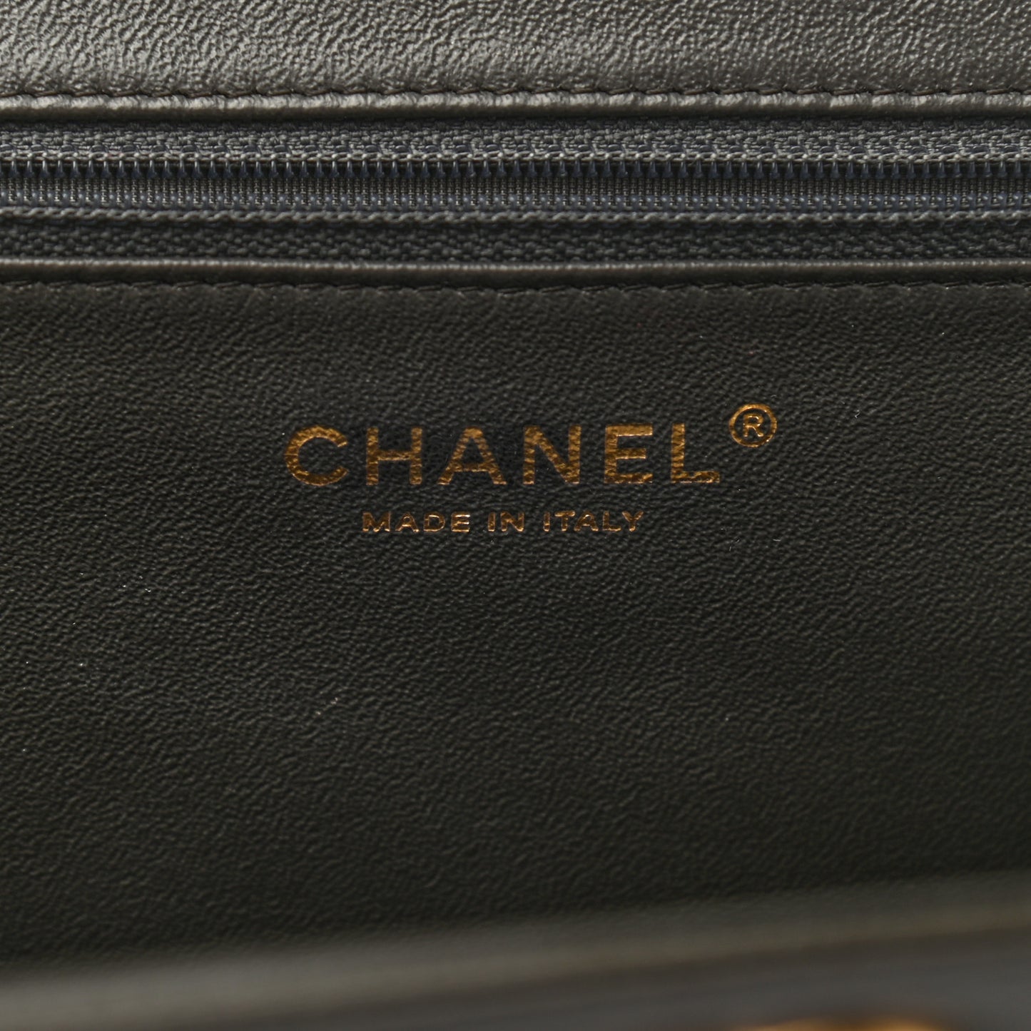 Caviar Quilted Clutch Dark Khaki