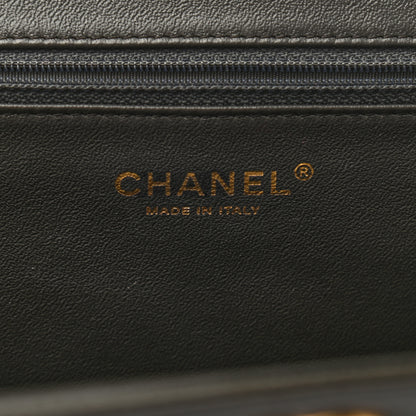 Chanel Caviar Quilted Clutch Dark Khaki 6 of 7
