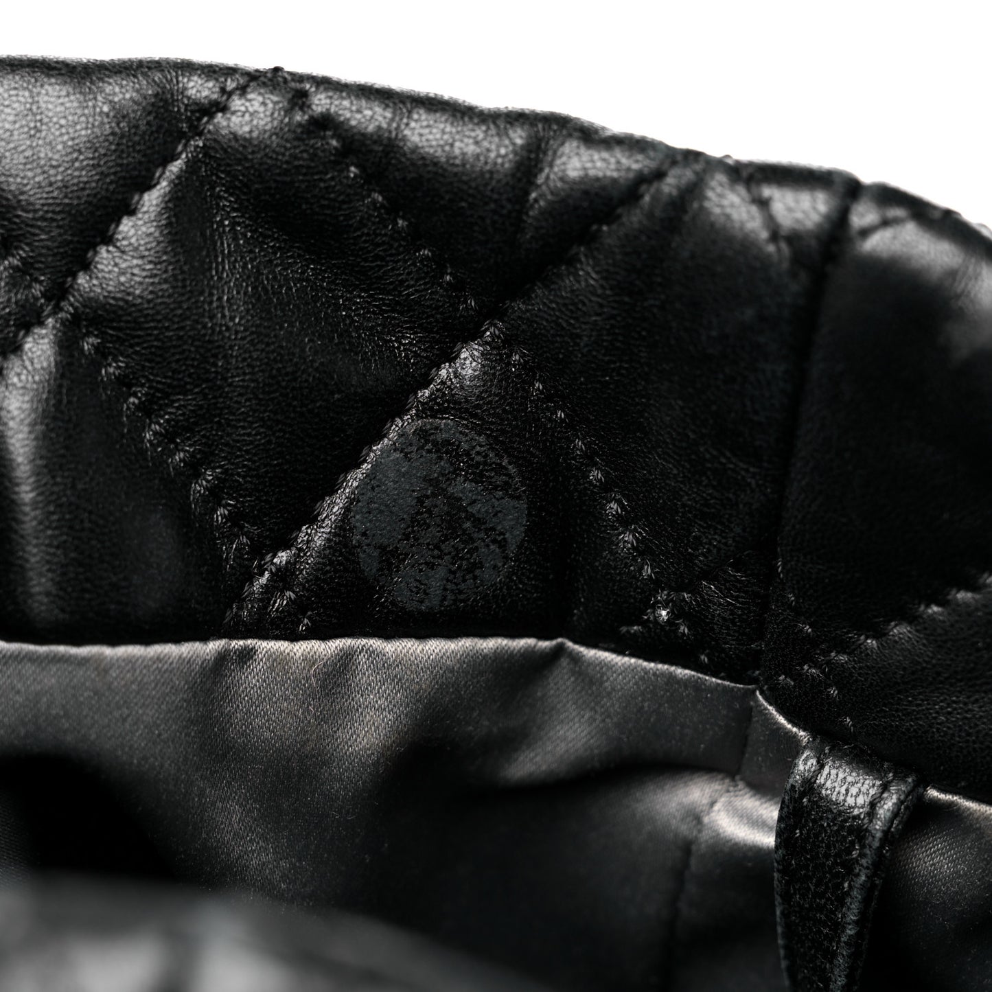 Lambskin Quilted Week End on Mars Tote Black