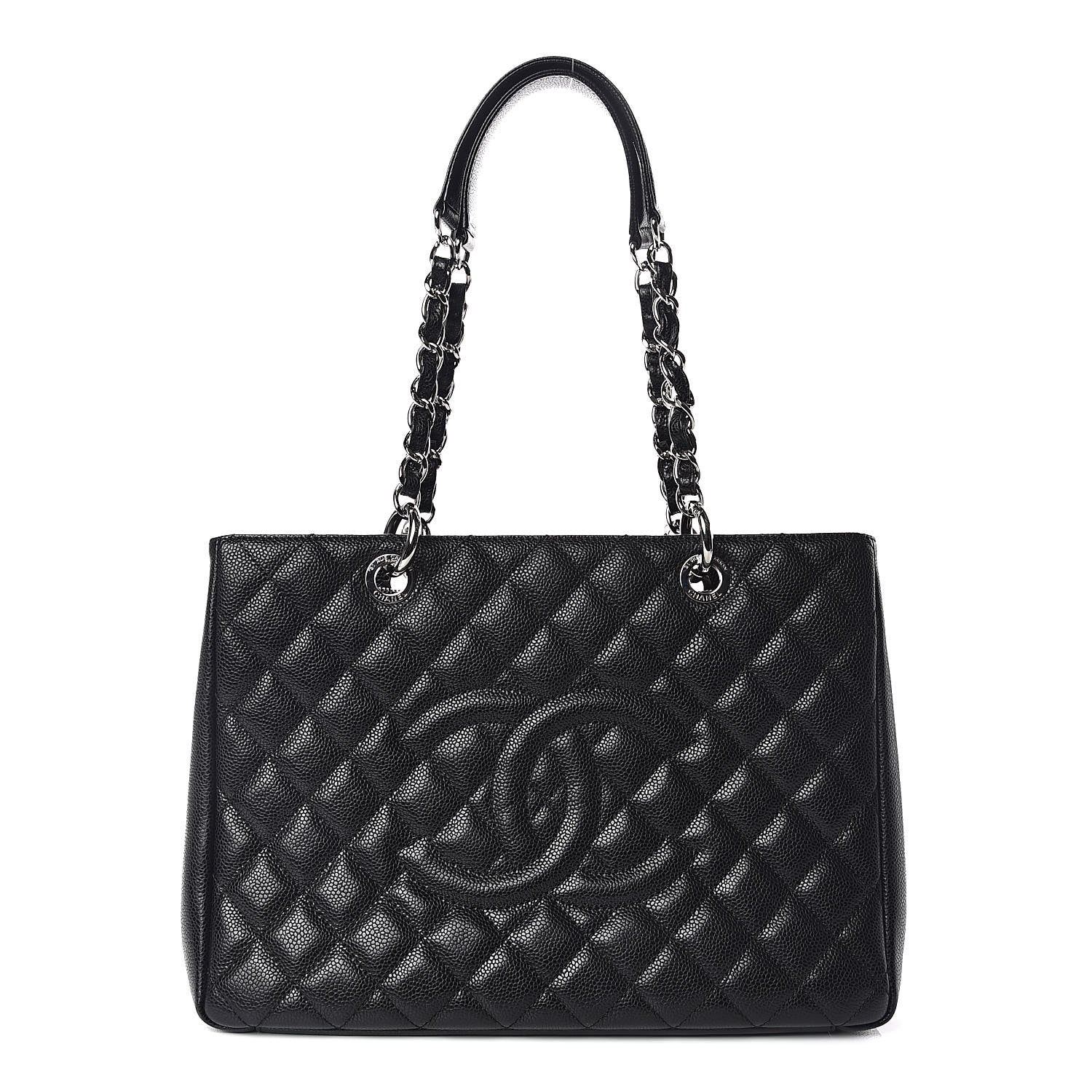 Chanel Caviar Quilted Grand Shopping Tote GST Black 1 of 13