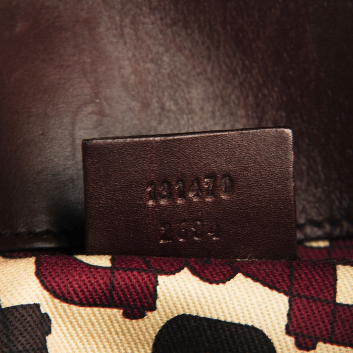 Guccissima Small Horsebit Chain Clutch Chocolate
