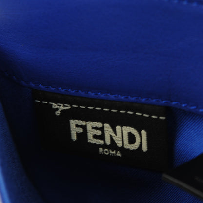 Fendi Vitello Flamingo Tube Wallet on Chain Blue Neon 7 of 9