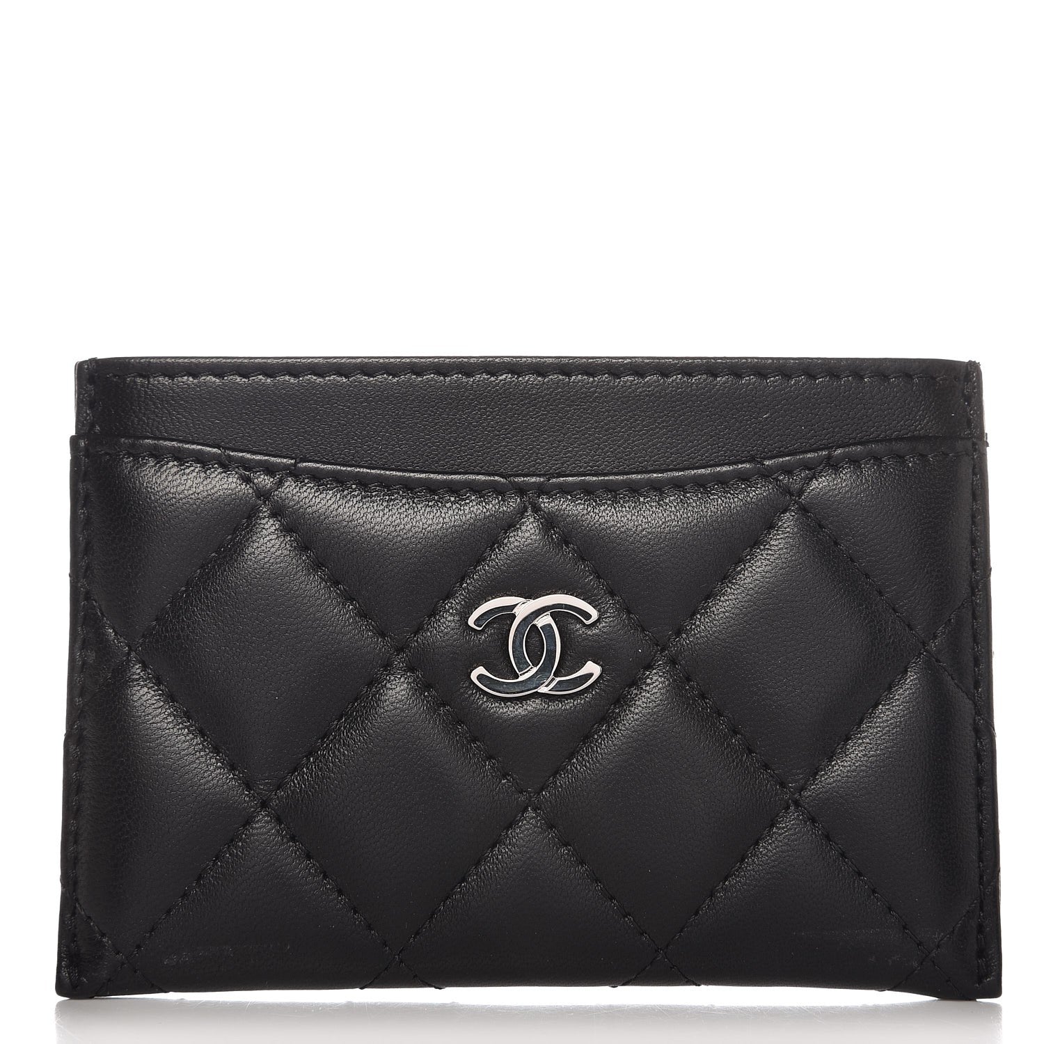 Chanel Lambskin Quilted Card Holder Black 1 of 8