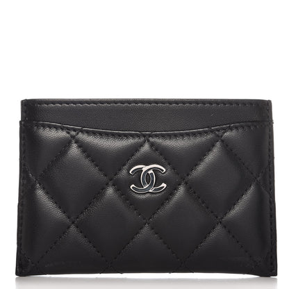 Chanel Lambskin Quilted Card Holder Black 1 of 8