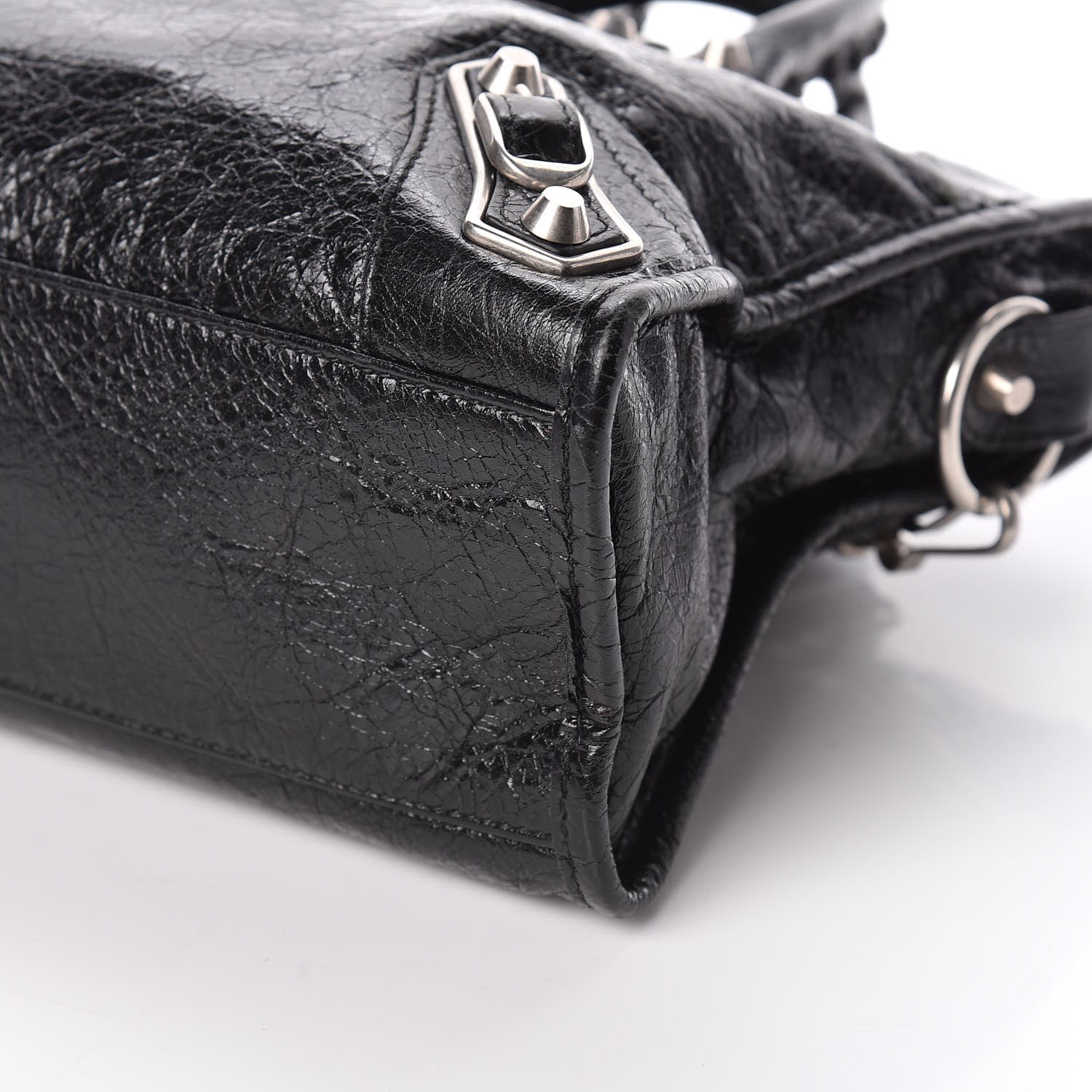 Balenciaga Chevre Silver Metallic Edge Hardware S City Black 9 of 9
