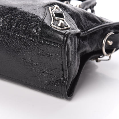 Balenciaga Chevre Silver Metallic Edge Hardware S City Black 9 of 9