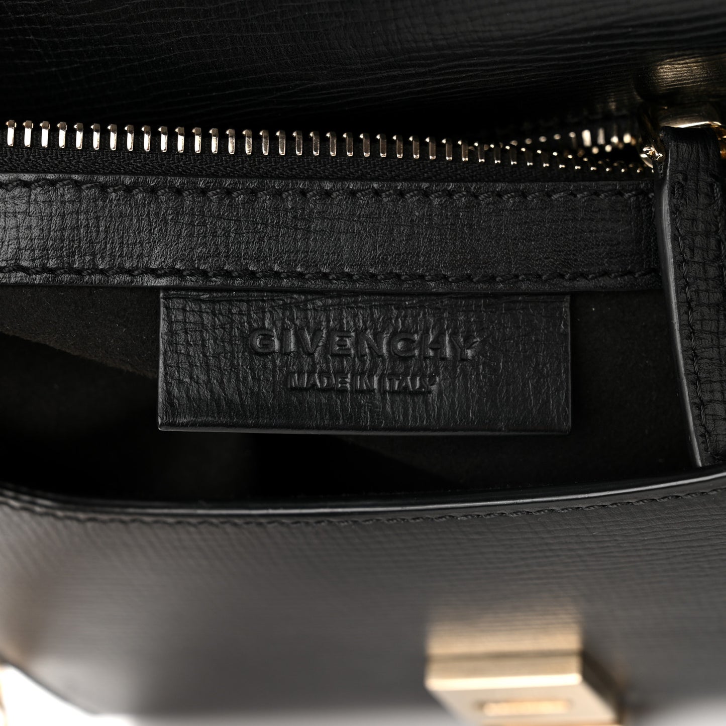 Textured Calfskin Mini Pandora Box Chain Crossbody Bag Black
