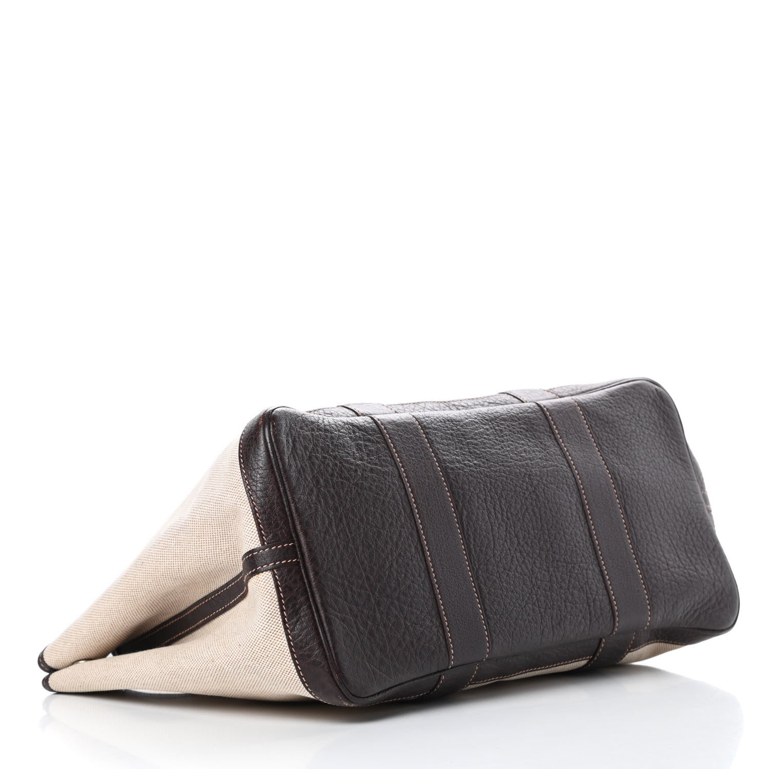 Hermes Toile Buffle Gala Garden Party Tote 36 MM Marron Fonce 4 of 13