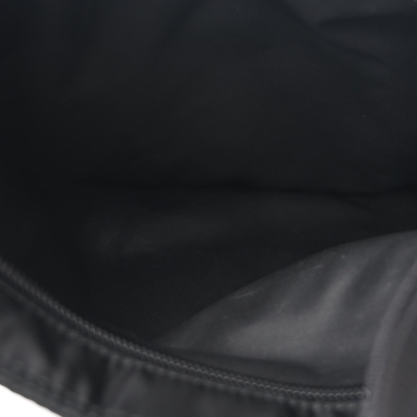 Nylon Vela Flat Messenger Bag Black