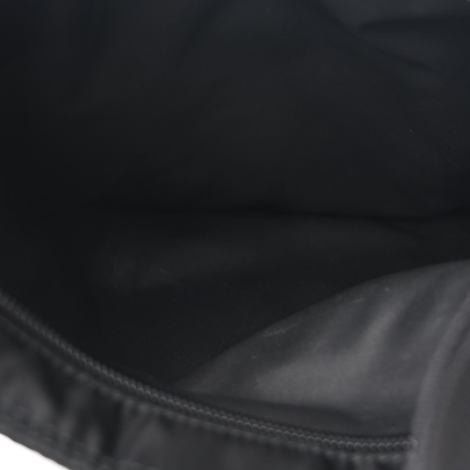 Prada Nylon Vela Flat Messenger Bag Black 5 of 10