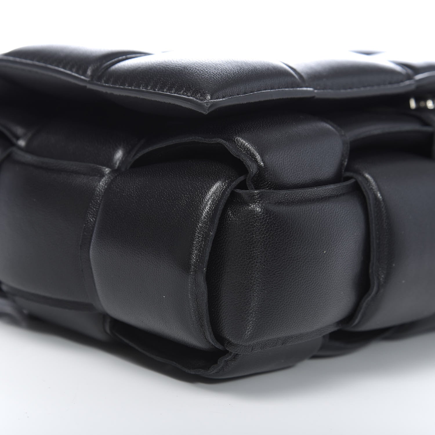 Bottega Veneta Nappa Maxi Intreccio Padded Cassette Crossbody Bag Black 7 of 9