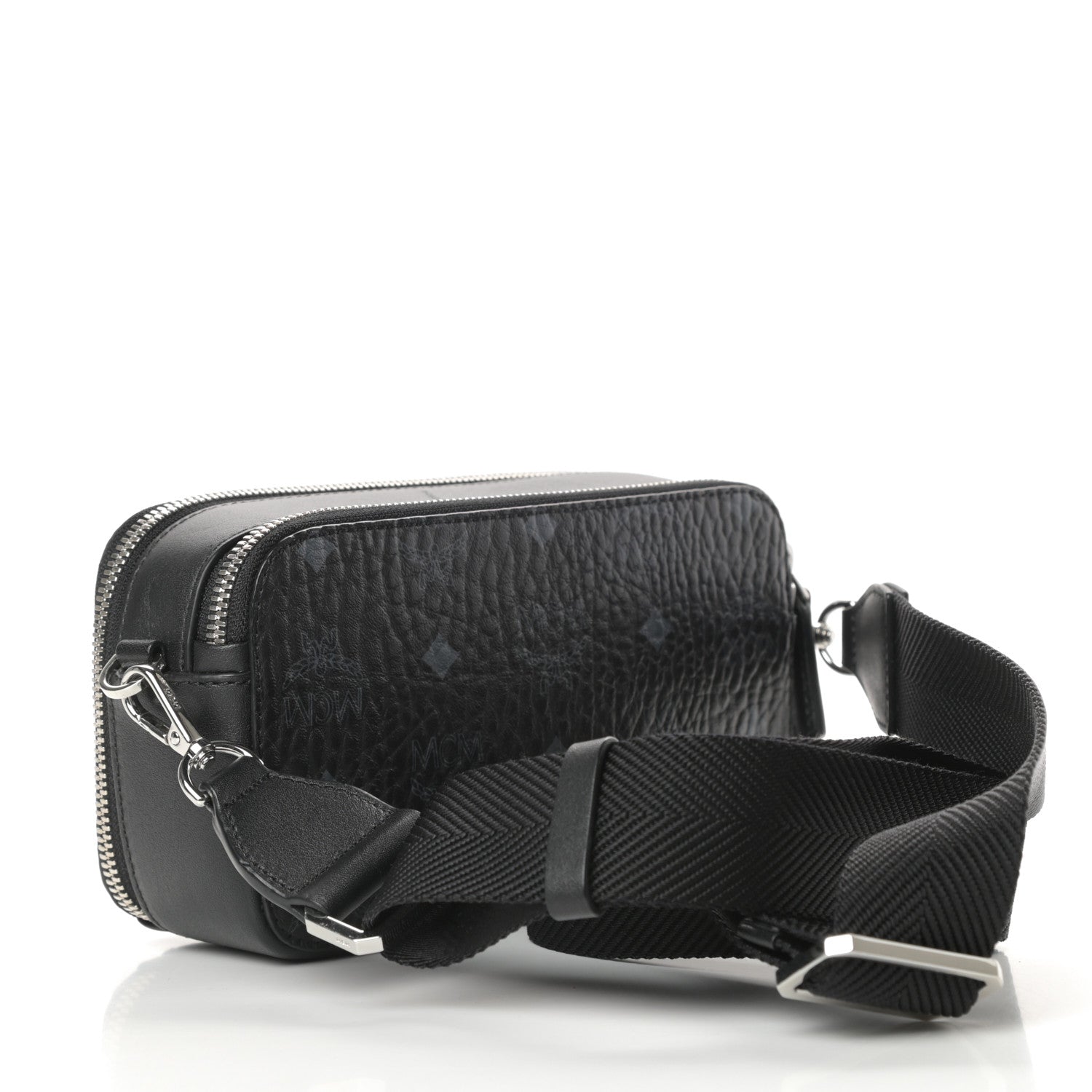 MCM Visetos Double Zip Camera Bag Black 3 of 11