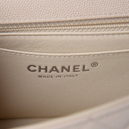 Chanel Caviar Quilted Mini Rectangular Flap Light Beige 6 of 7