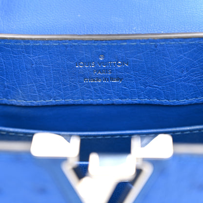 Louis Vuitton Ostrich Capucines Mini Saphir 5 of 8